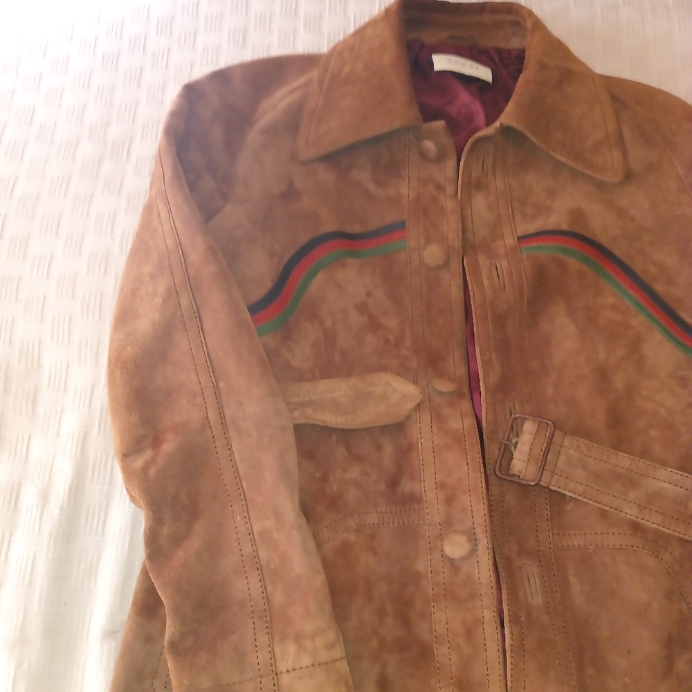 Gucci peacoat suede